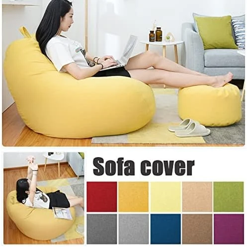 Bean Bag Cover Ergonomic Fabric Seating 80x35.4 in (90 Cm) 100x47.2 in (120 Cm) - Image 2