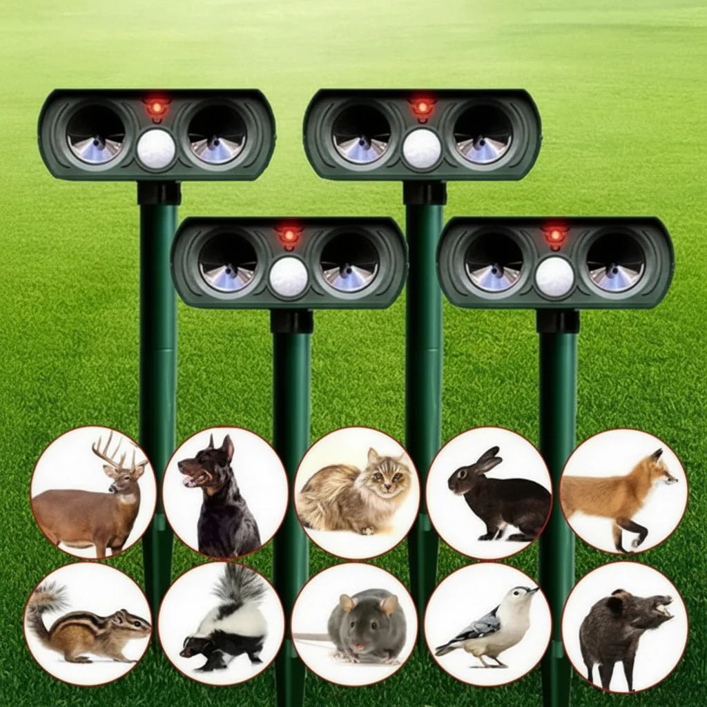 Deer Repellent Pest Control Device Ultrasonic Motion Sensor - Image 2