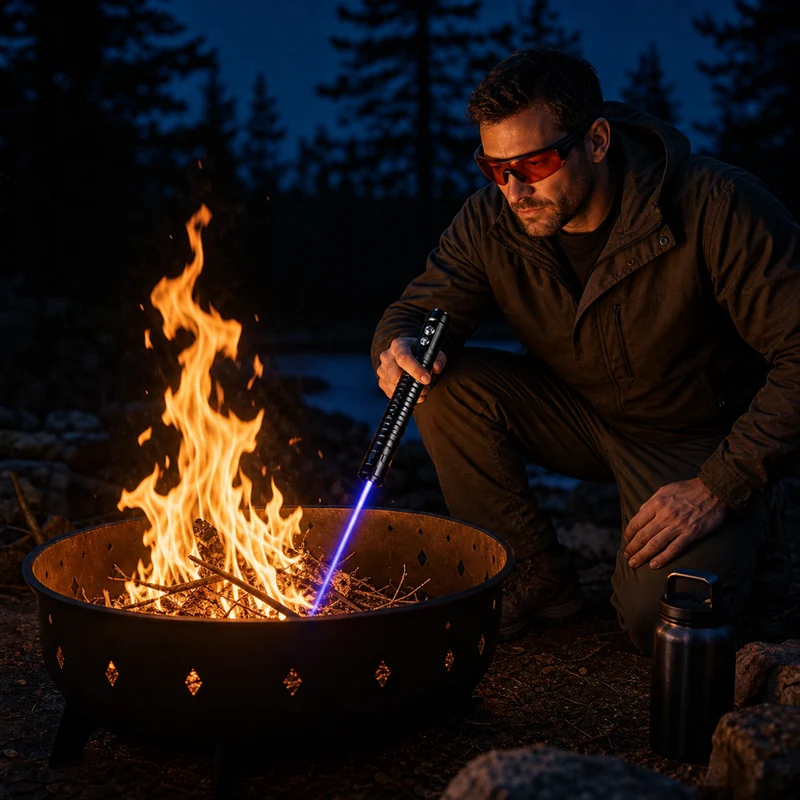 High-Power Tactical Laser Torch Fire Starting and Camping Use - Image 11