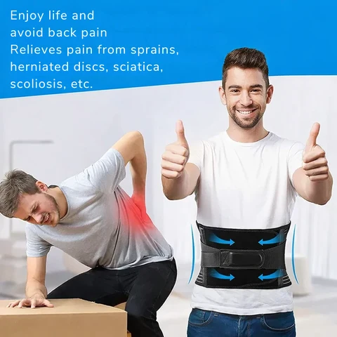 Lumbar Support Back Brace  and Stability Adjustable Fit - Image 8
