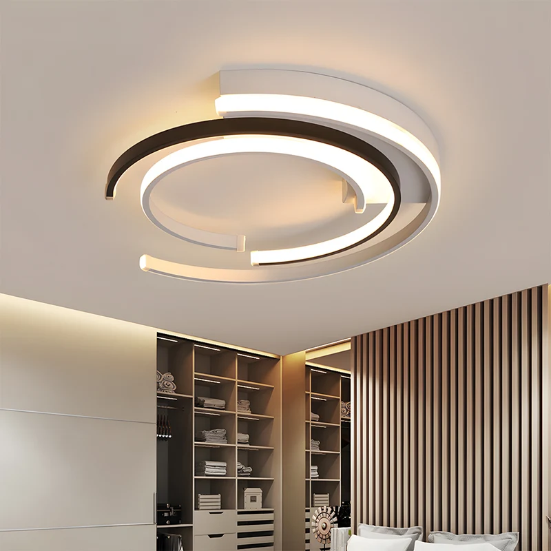 Modern Circular Ceiling Fixture Bedroom LED Flush Mount - Image 31