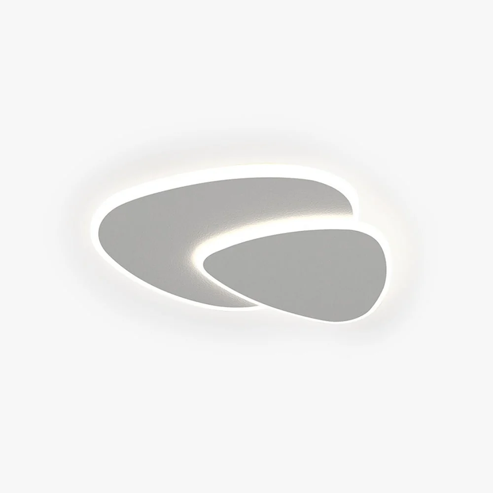 Modern Flush Mount Ceiling Light Living Room White Design - Image 1