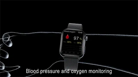 Smartwatch Health Monitoring Fitness Tracker Touchscreen Display - Image 8