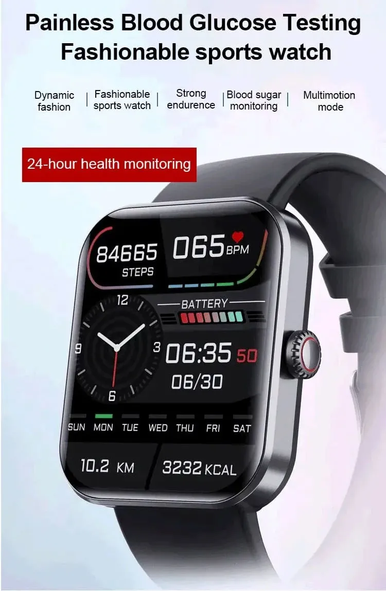 Smartwatch Health Monitoring Fitness Tracker Touchscreen Display - Image 9